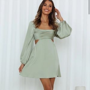 BRAND NEW Hello Molly satin mini dress!